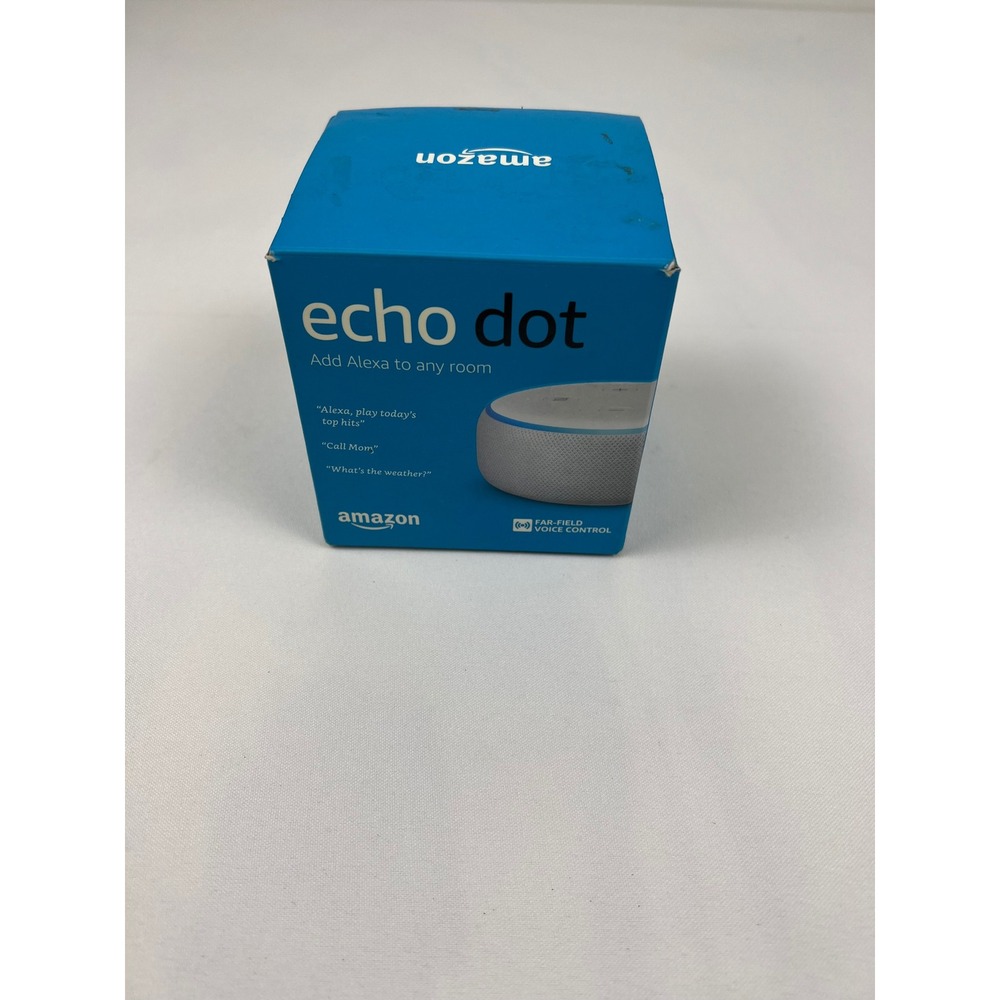 Amazon Echo Dot 3rd Gen Smart Speaker Sandstone White Excellent Condition